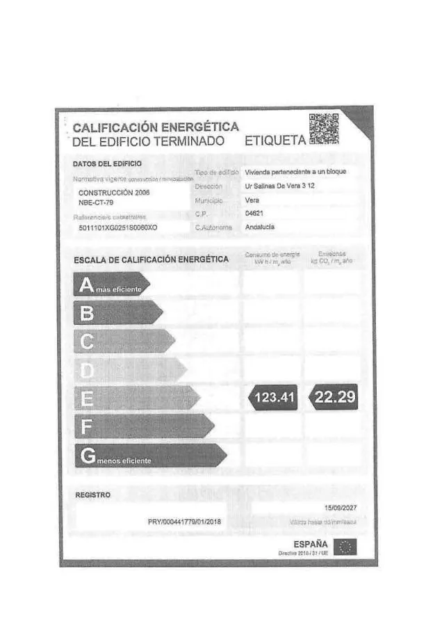 Appartamento Homes Of Spain, Salinas De Vera, Apartmento 2 Dormitorios, 2 Banos, Vistas Piscina, Wifi Playas de Vera